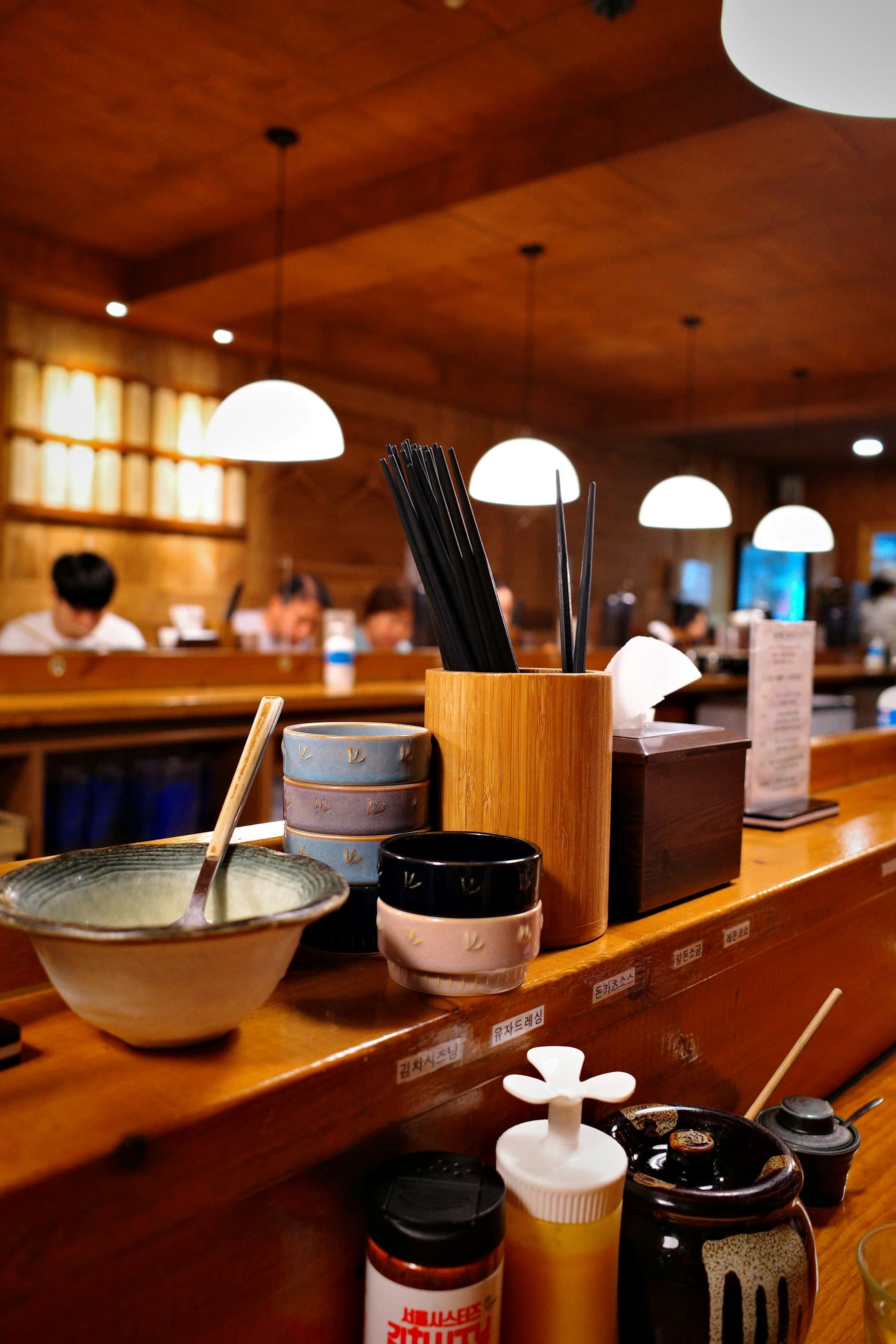 Sushi bar counter at Vanilla Fish